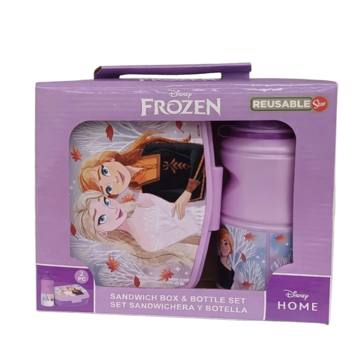 Set porta merenda + borraccia in PVC per bambini