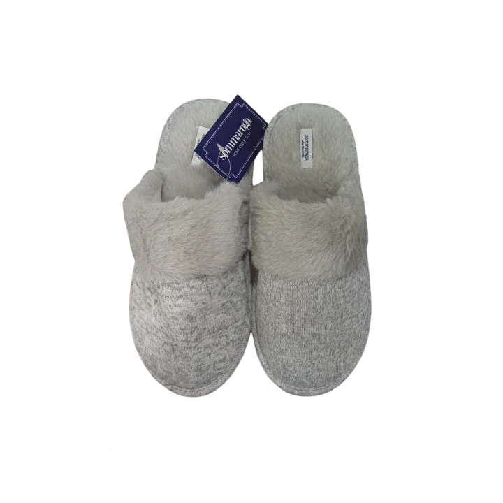 Pantofole donna Sommaruga antiscivolo con pelliccia