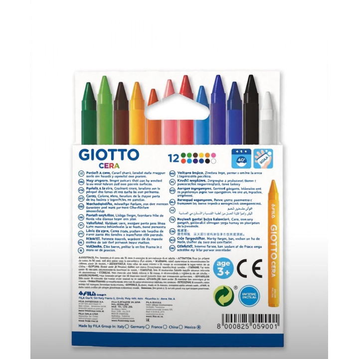 Pastelli a cera Giotto pz.6