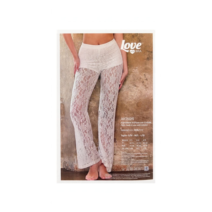 PANTALONE IN PIZZO LOVE
