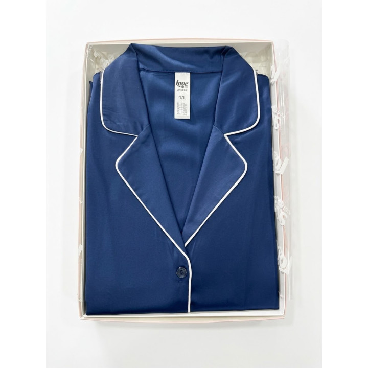 Pigiama Aperto in Stato Love and BRA - Linea SatinInLove