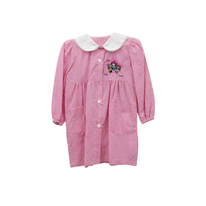 GREMBIULE AMBROSINO QUADRETTI ROSA LOL