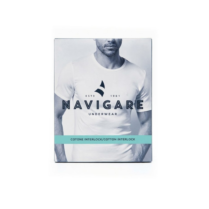 MAGLIA GIROCOLLO NAVIGARE INTERLOCK