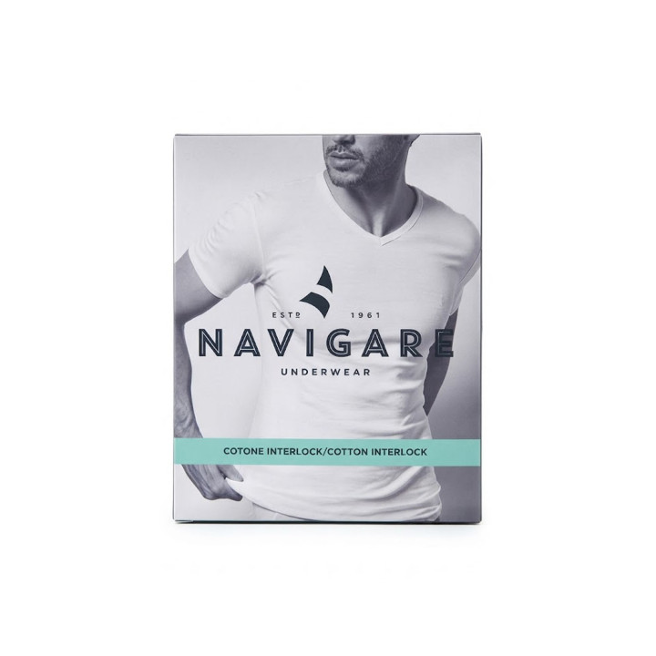 MAGLIA NAVIGARE SCOLLO V MEZZA MANICA